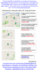 Ulstrup Lokalråd - Oversigt over hjertestartere